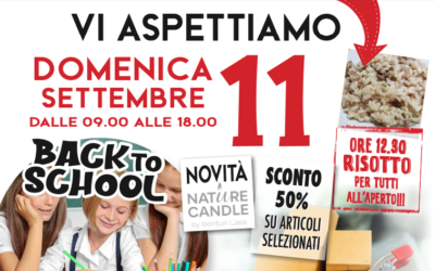 Apertura straordinaria domenica 11 settembre